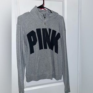 PINK half zip sweater!